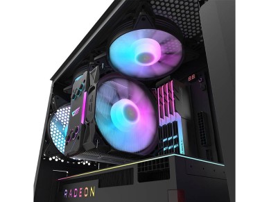 Gabinete Darkflash DK352 Plus (preto) + 4 ventoinhas RGB