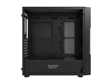 Gabinete de computador Darkflash DK431 em vidro (preto) + 4 ventoinhas RGB