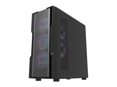 Gabinete Darkflash DK431 Mesh (preto) + 4 ventoinhas ARGB