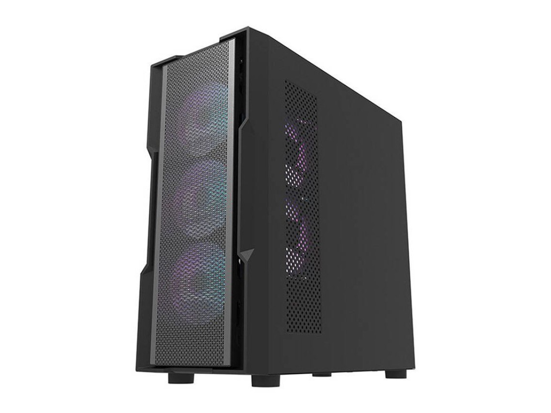 Gabinete Darkflash DK431 Mesh (preto) + 4 ventoinhas ARGB