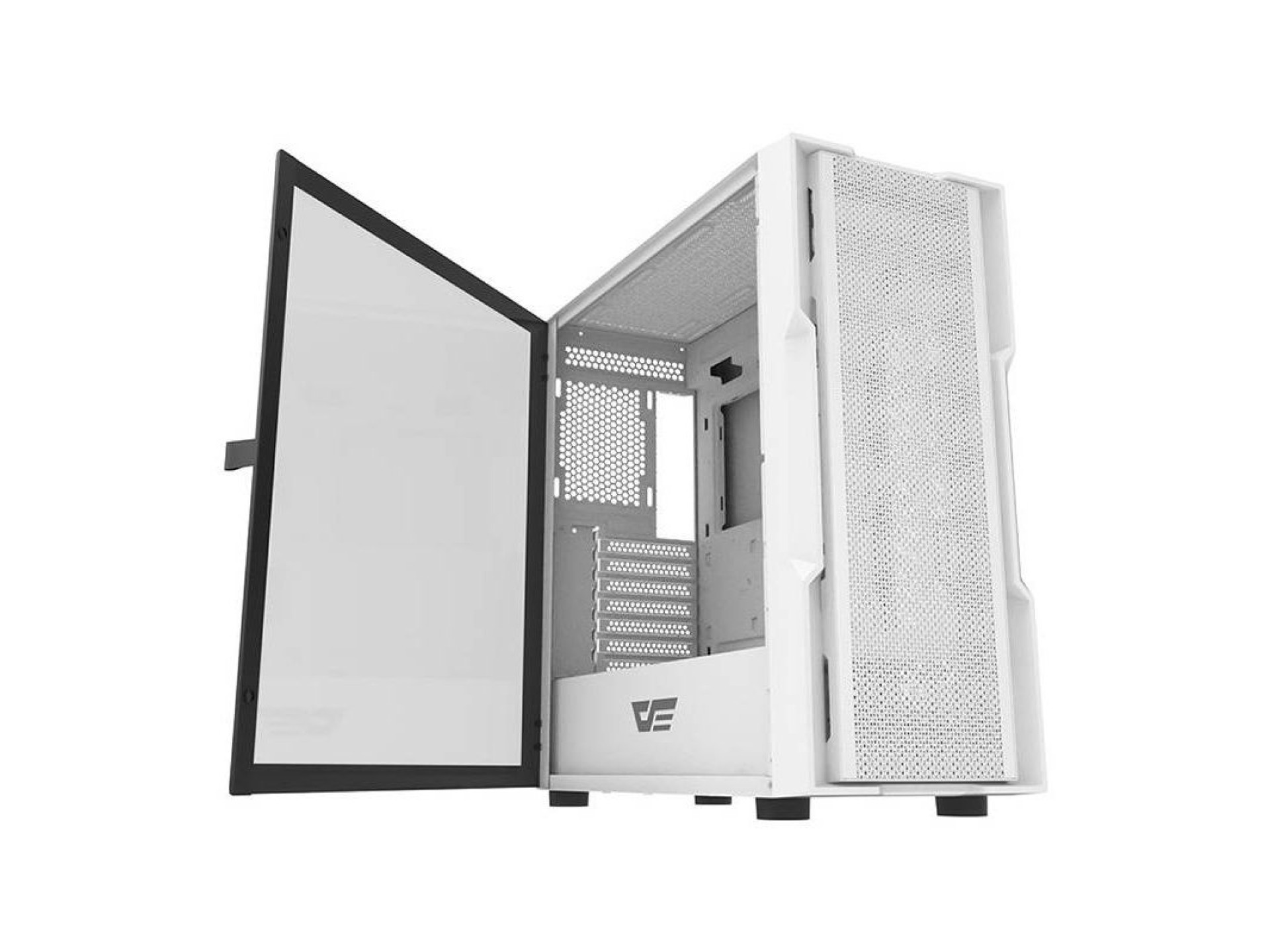 Gabinete Darkflash DK431 (branco) + 4 ventoinhas
