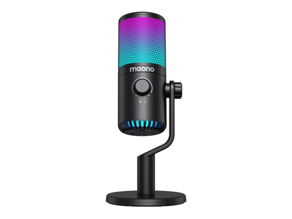 Microfone para jogos Maono DM30RGB (preto)