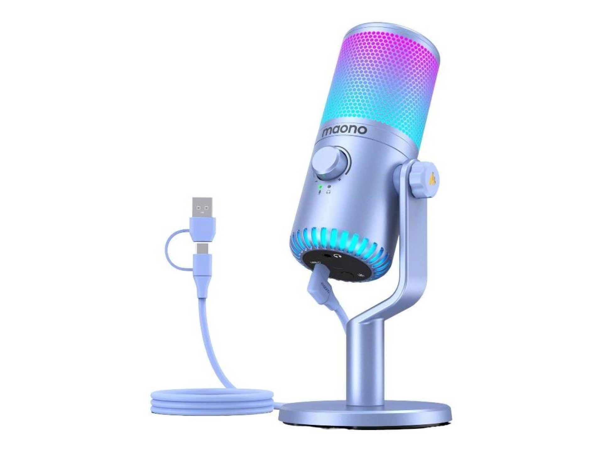 Microfone Maono DM30RGB Roxo