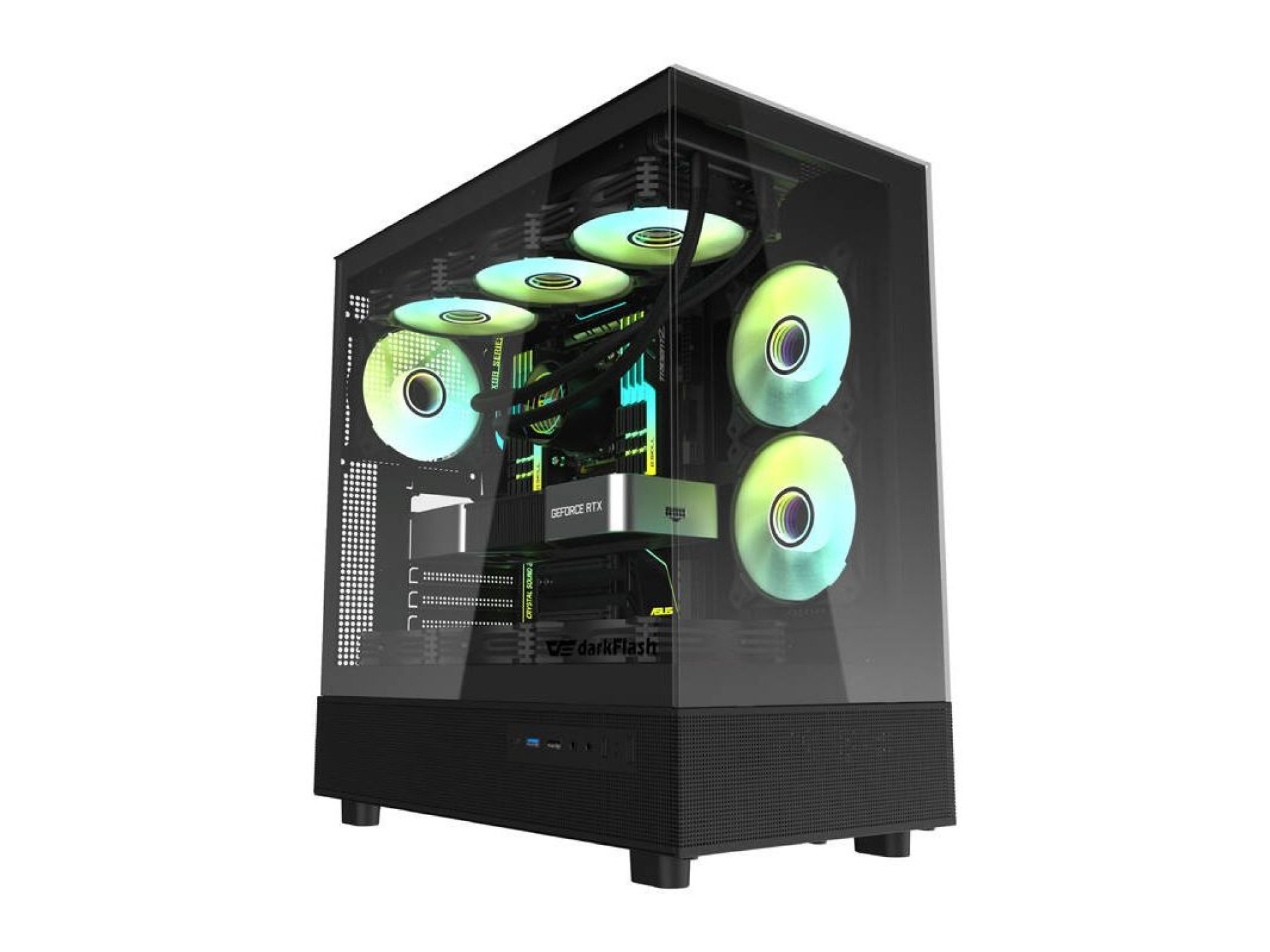 Caja de ordenador Darkflash DPX90 (negra)