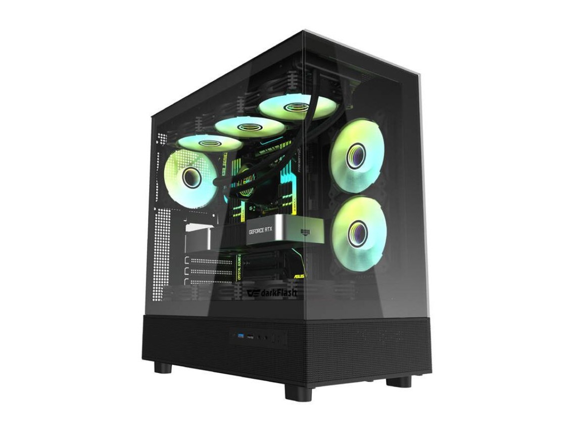 Caja de ordenador Darkflash DPX90 (negra)