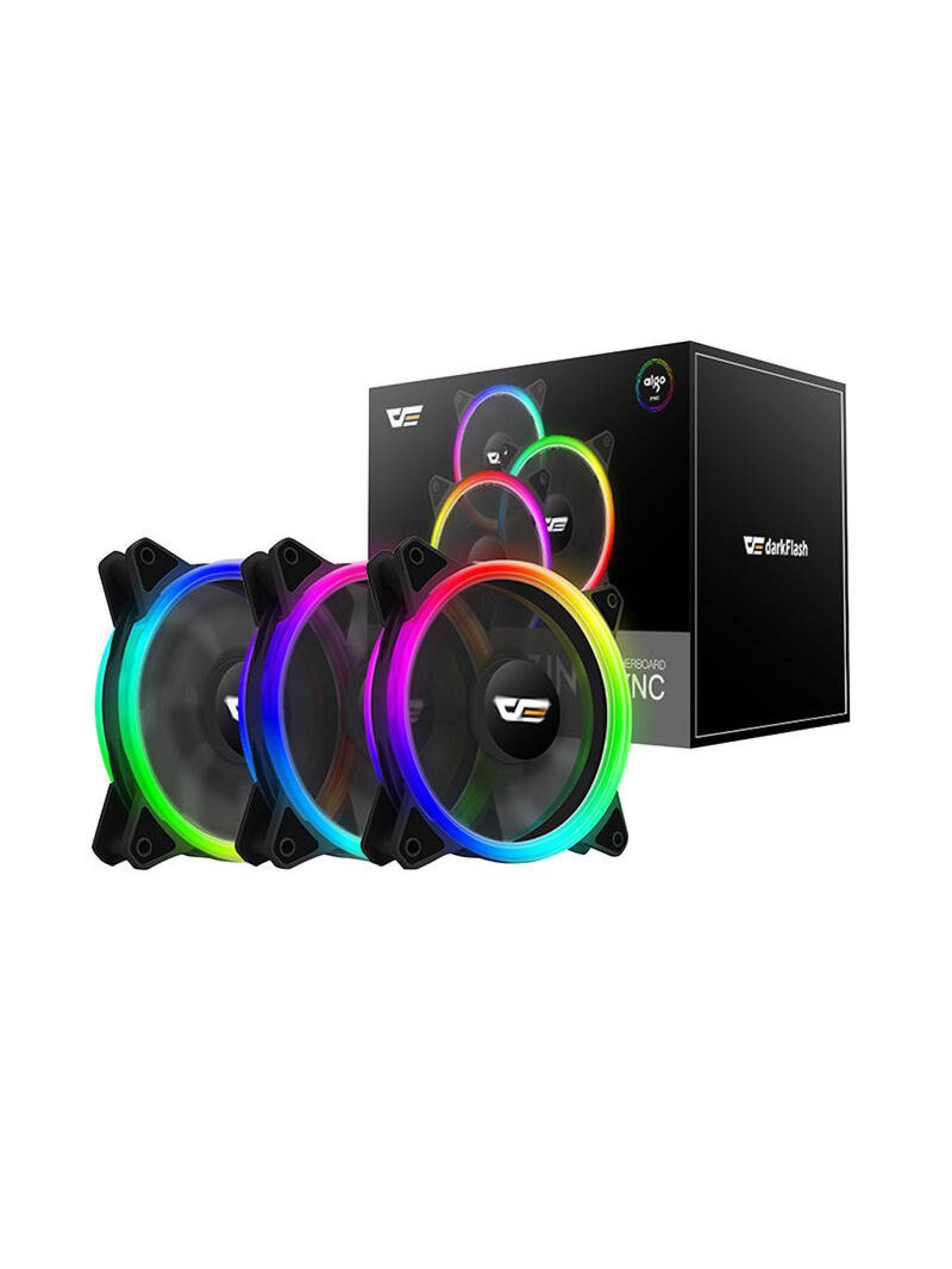 Computer Fan Set ARGB Darkflash DR12 Pro 3in1 120x120 (black)