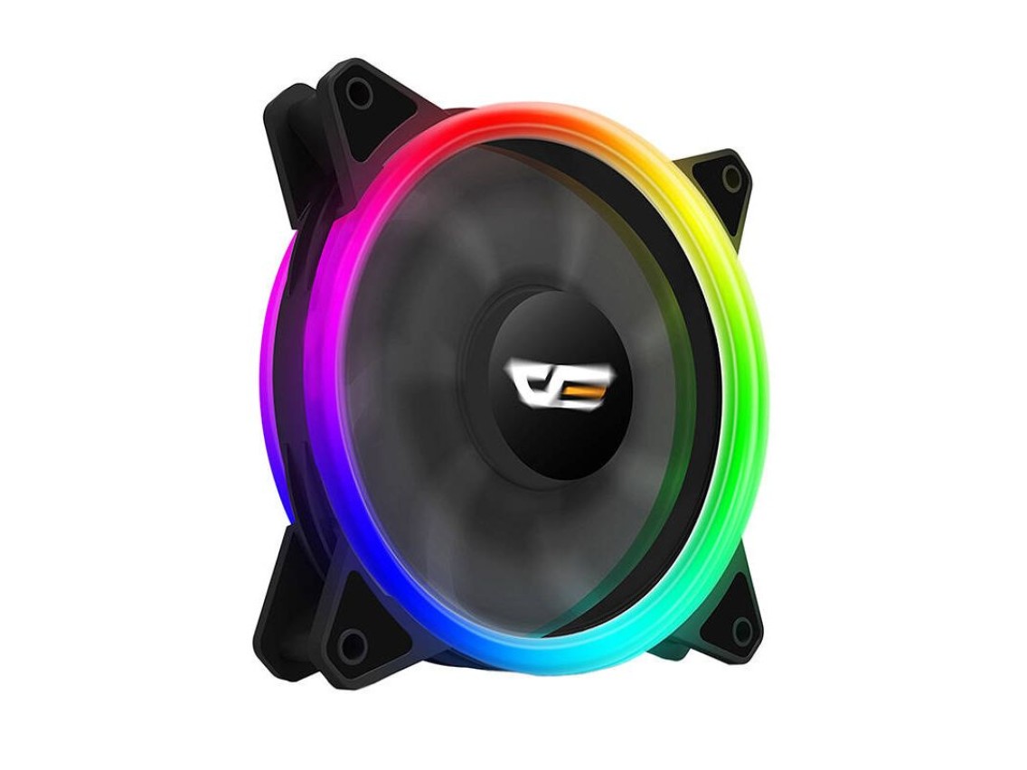 Juego de ventiladores para computadora ARGB Darkflash DR12 Pro 5 en 1 120x120 (negro)