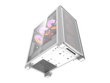 Gabinete Darkflash DRX70 MESH (branco) + 4 ventoinhas RGB