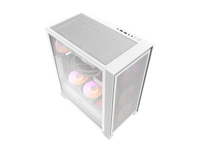 Gabinete Darkflash DRX70 MESH (branco) + 4 ventoinhas RGB