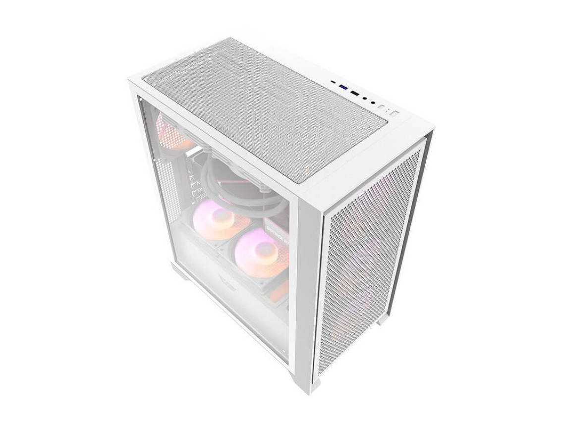 Darkflash DRX70 MESH computer case (white) + 4 RGB fans