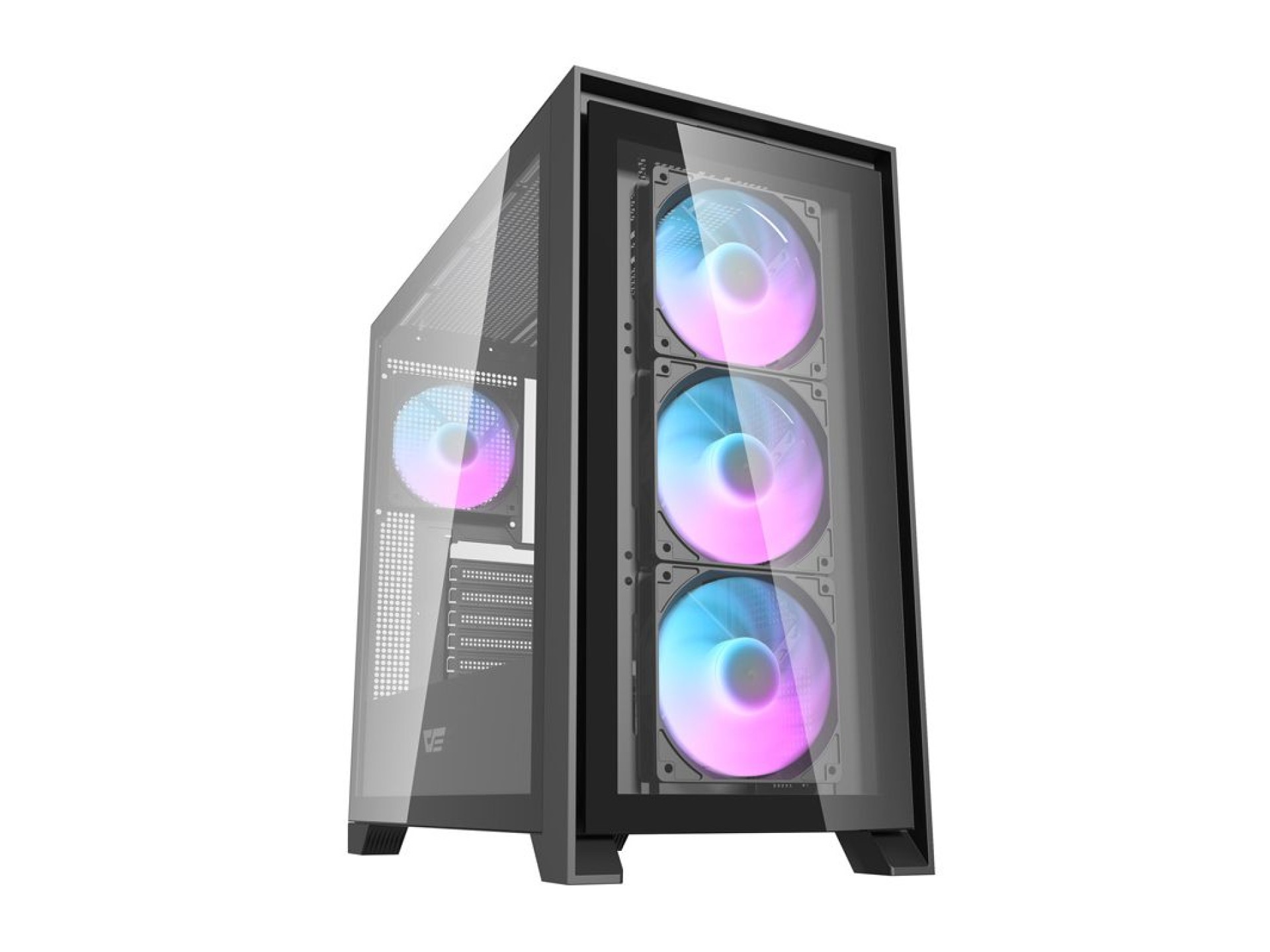 Gabinete de computador Darkflash DRX90 em vidro (preto)
