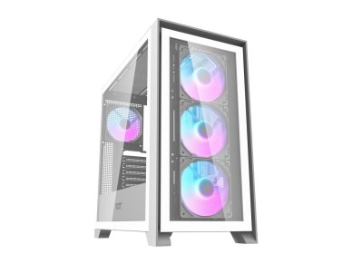 Gabinete de computador Darkflash DRX90 em vidro (branco)