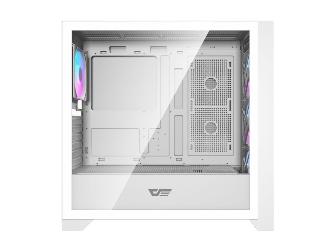 Gabinete de computador Darkflash DRX90 em vidro (branco)