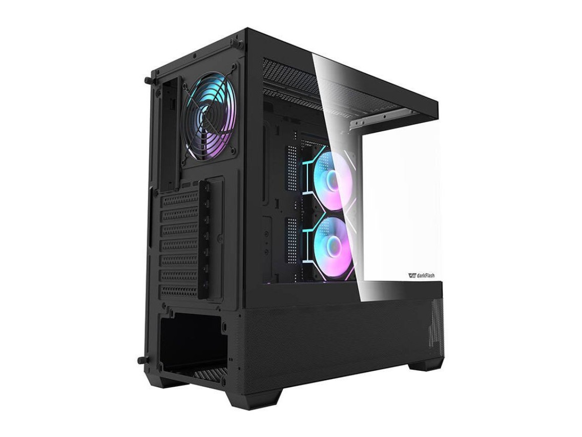 Darkflash DS900 AIR computer case (black) + 6 ARGB fans