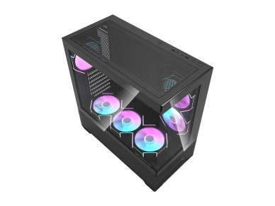 Caja de ordenador Darkflash DS900 AIR (negra) + 6 ventiladores ARGB Caja de ordenador Darkflash DS900 AIR (negra) + 6 ventiladores ARGB