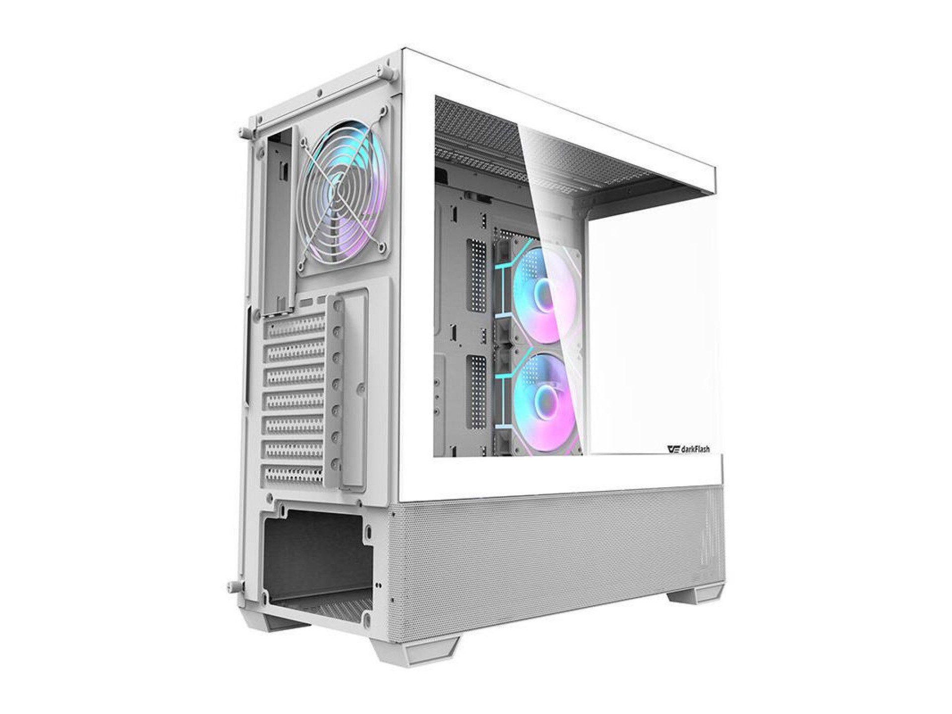 Darkflash DS900 AIR computer case (white) + 6 ARGB fans