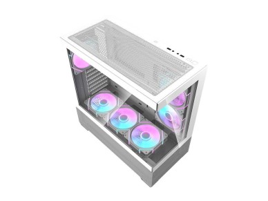 Darkflash DS900 AIR computer case (white) + 6 ARGB fans