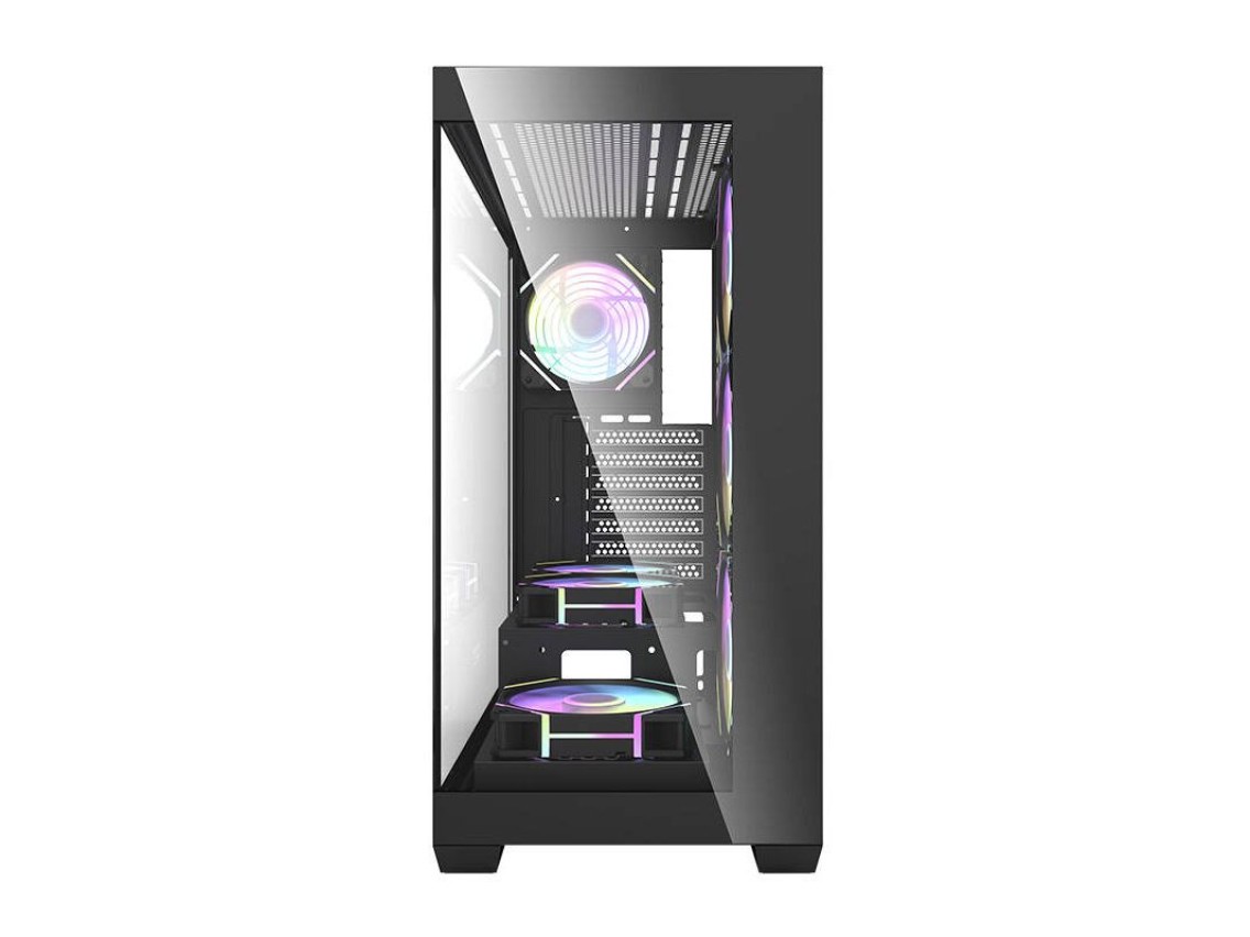 Gabinete Darkflash DS900 (preto) + 7 ventoinhas ARGB