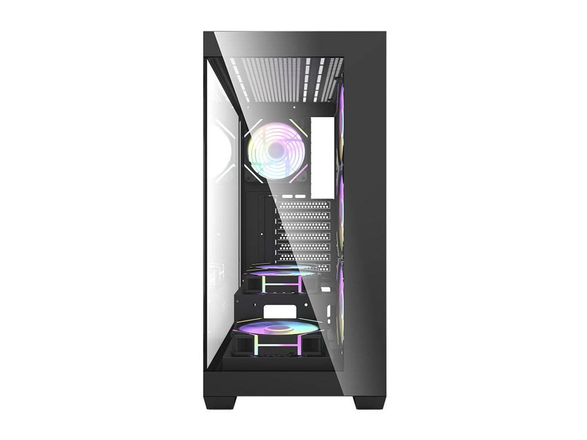 Gabinete Darkflash DS900 (preto) + 7 ventoinhas ARGB