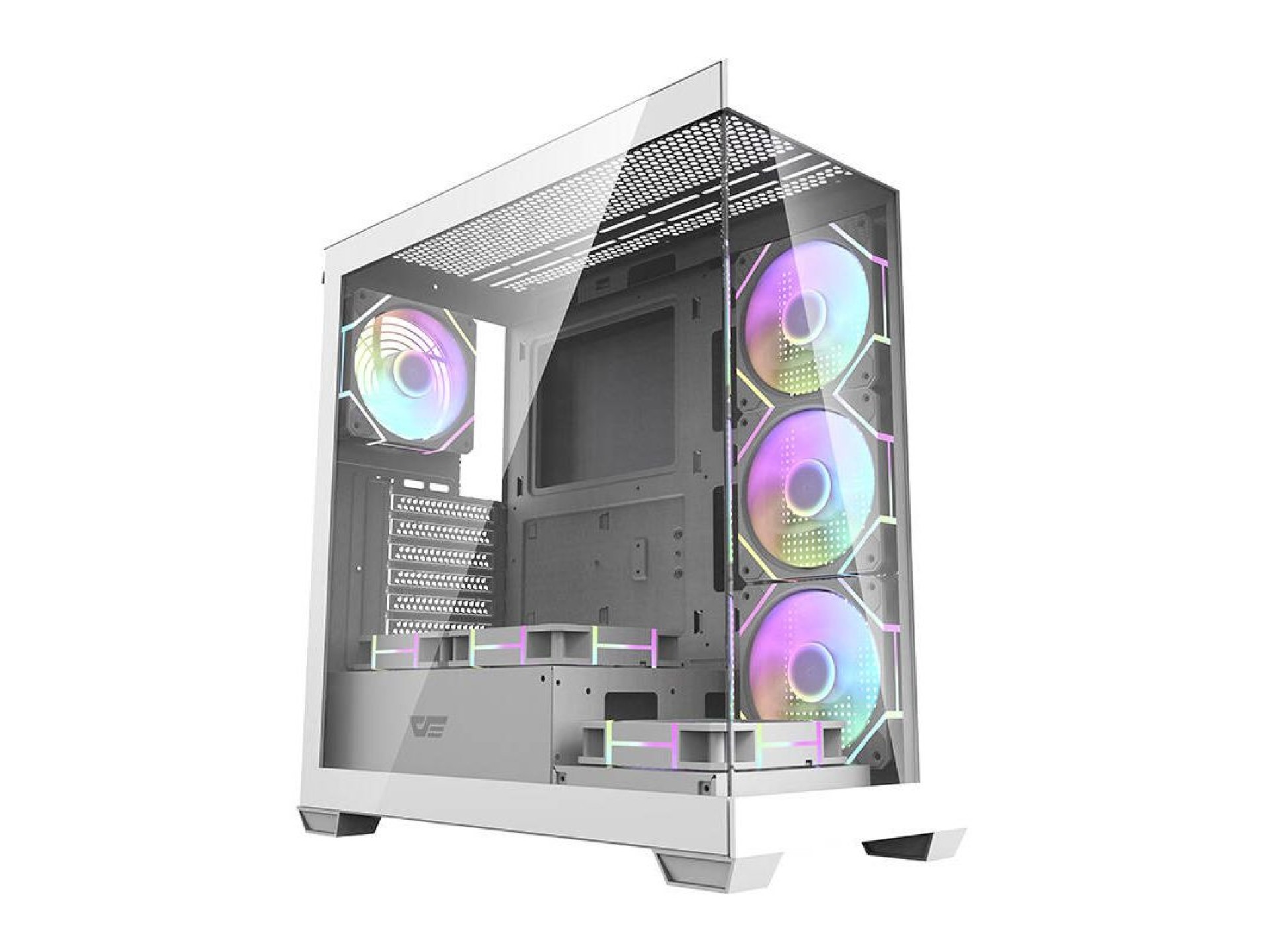 Gabinete para computador Darkflash DS900 (branco) + 7 ventoinhas ARGB