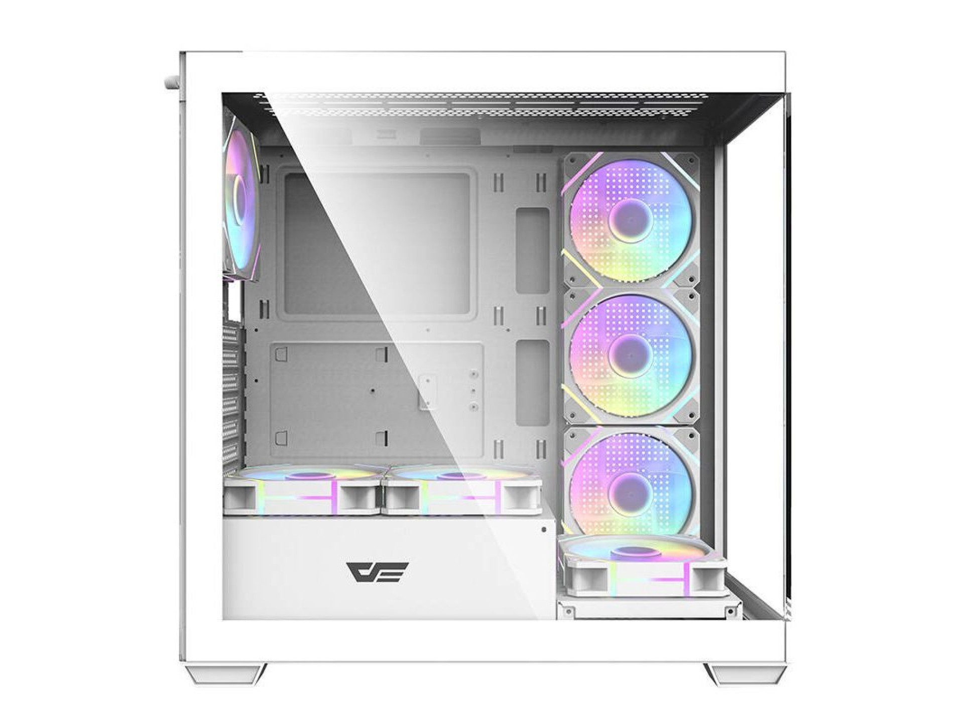 Gabinete para computador Darkflash DS900 (branco) + 7 ventoinhas ARGB