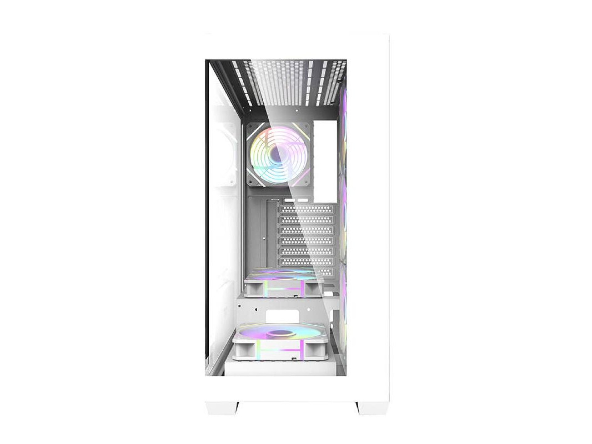 Gabinete para computador Darkflash DS900 (branco) + 7 ventoinhas ARGB