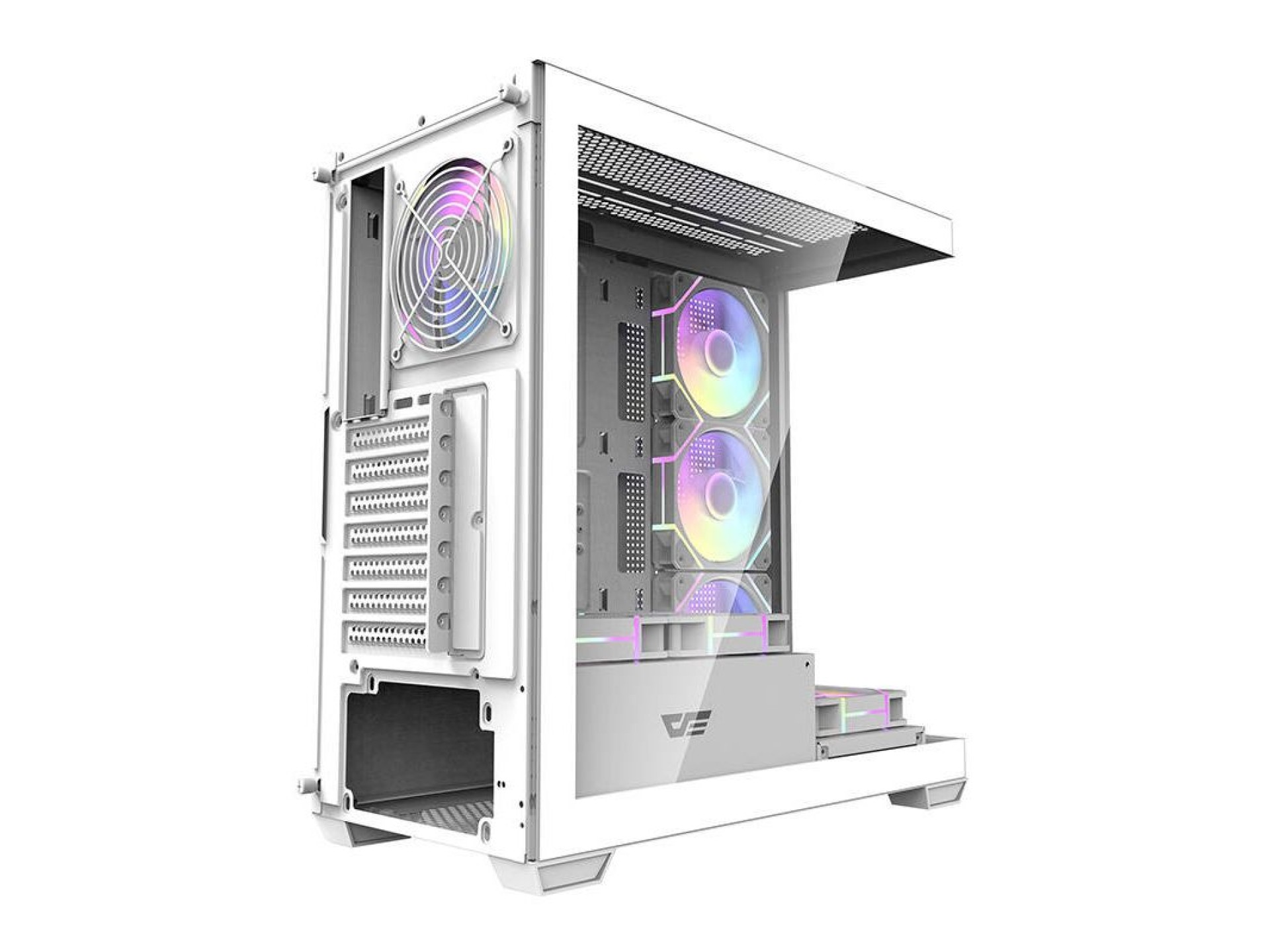 Gabinete para computador Darkflash DS900 (branco) + 7 ventoinhas ARGB