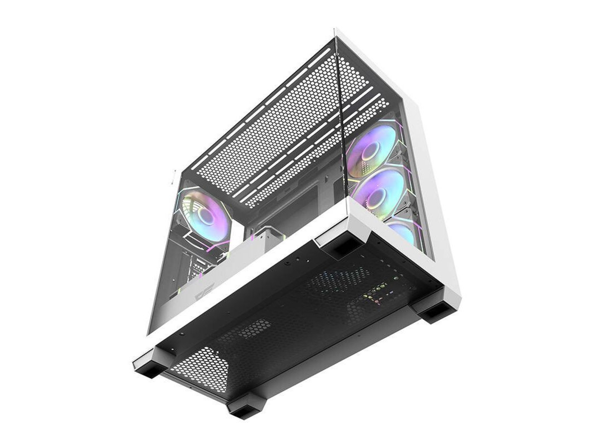 Gabinete para computador Darkflash DS900 (branco) + 7 ventoinhas ARGB
