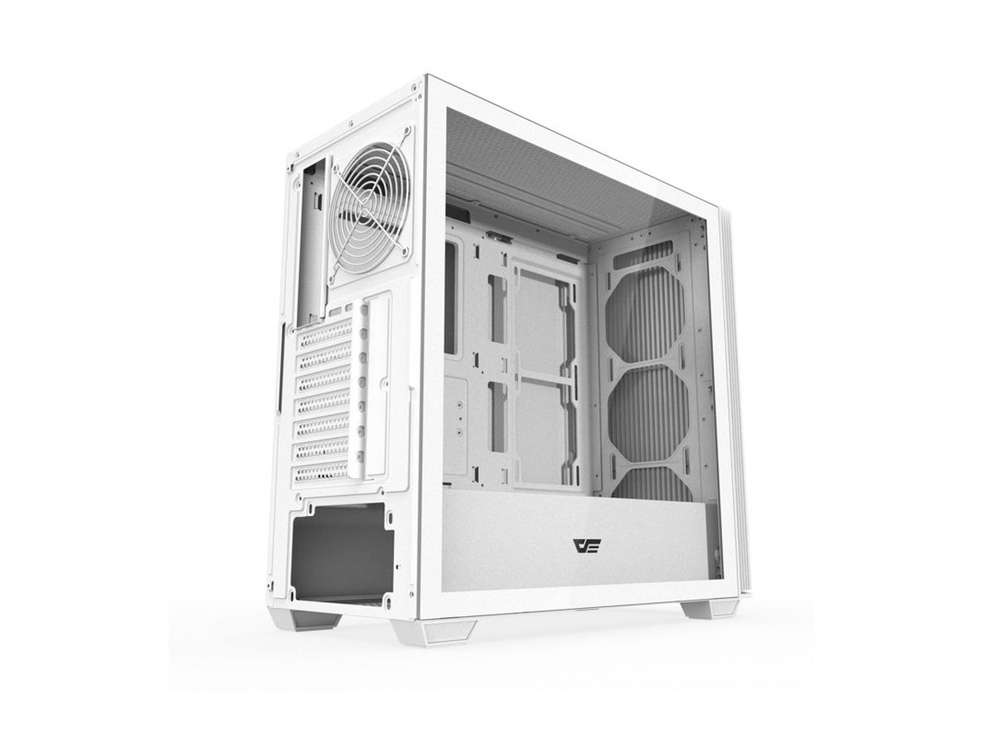 Darkflash DS900WS ATX computer case without fans (White)