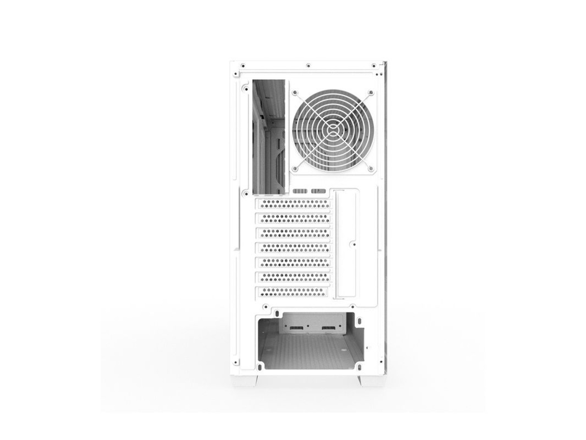 Darkflash DS900WS ATX computer case without fans (White)