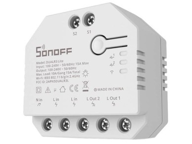 Interruptor inteligente Wi-Fi Sonoff Dual R3 Lite
