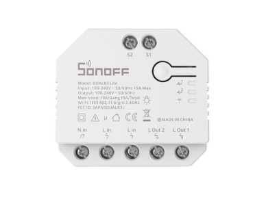 Interruptor inteligente Wi-Fi Sonoff Dual R3 Lite