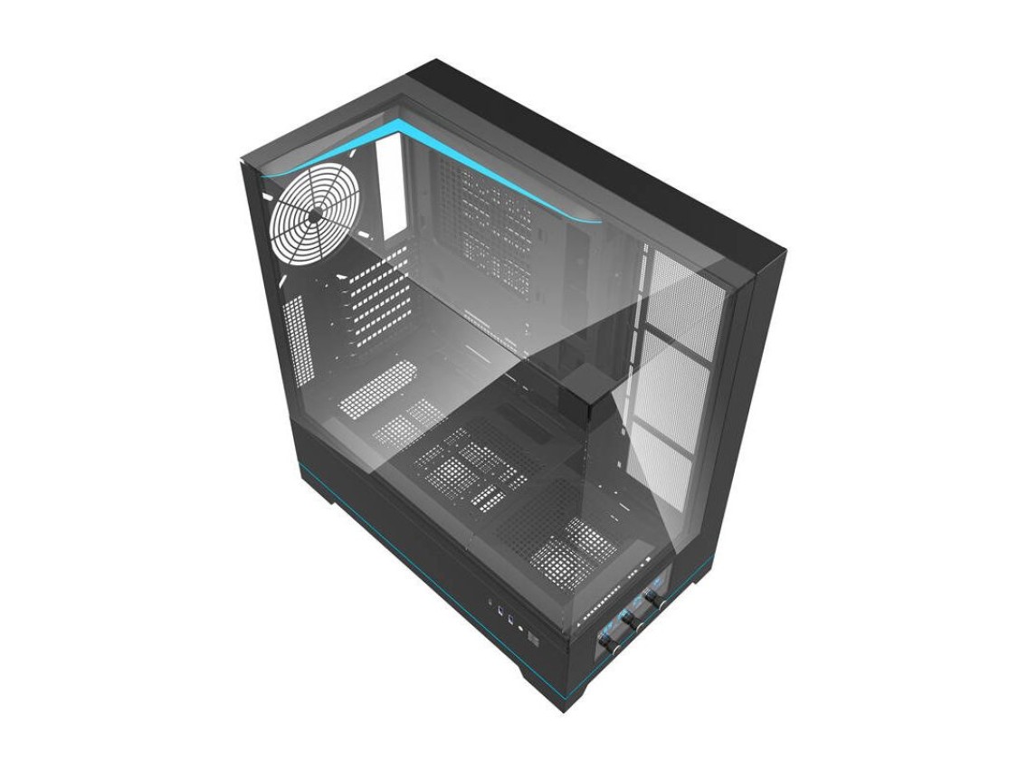 Gabinete para computador Darkflash DY450 ??sem ventoinhas (preto)