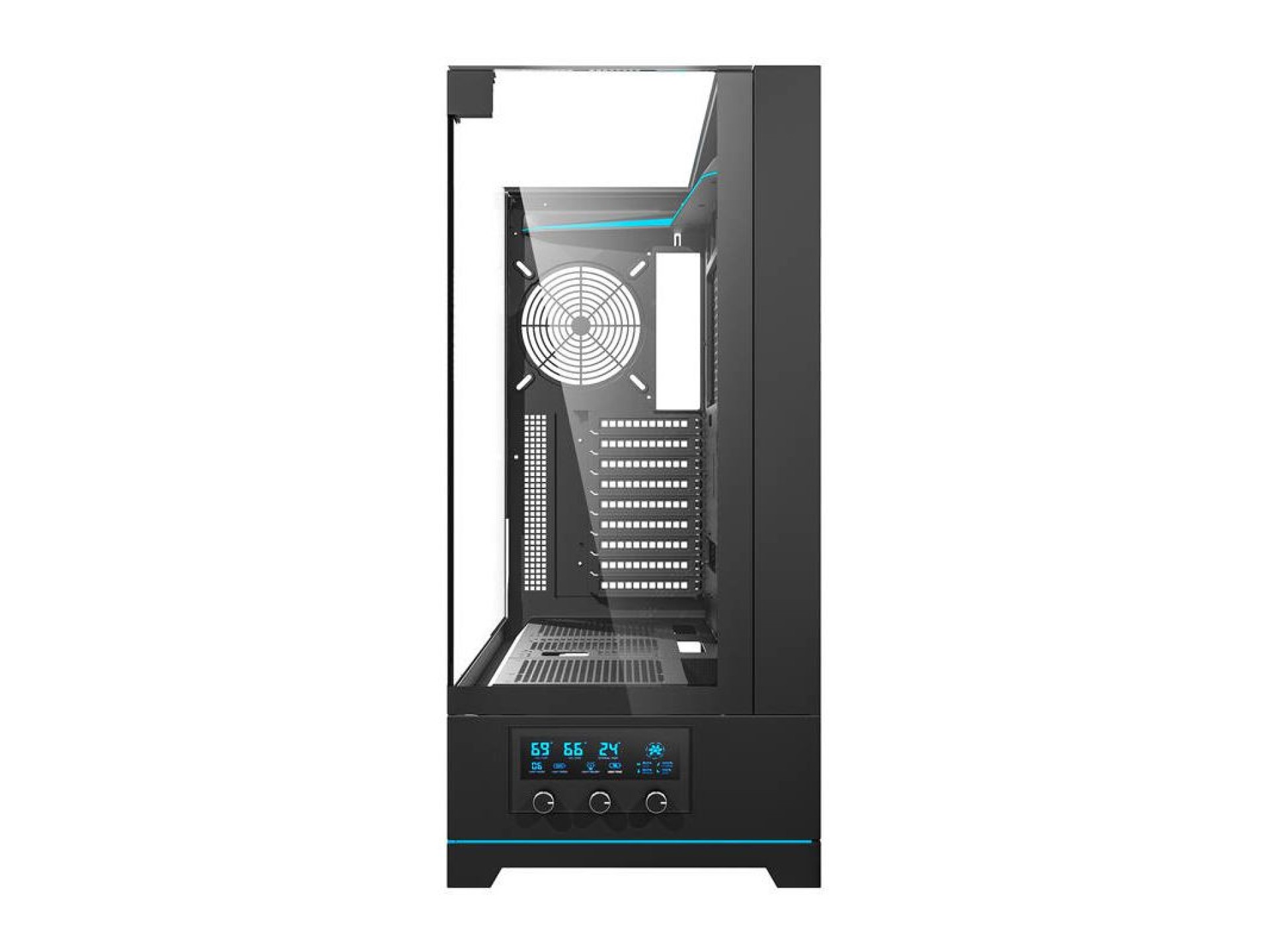 Gabinete para computador Darkflash DY450L sem ventoinhas (preto)