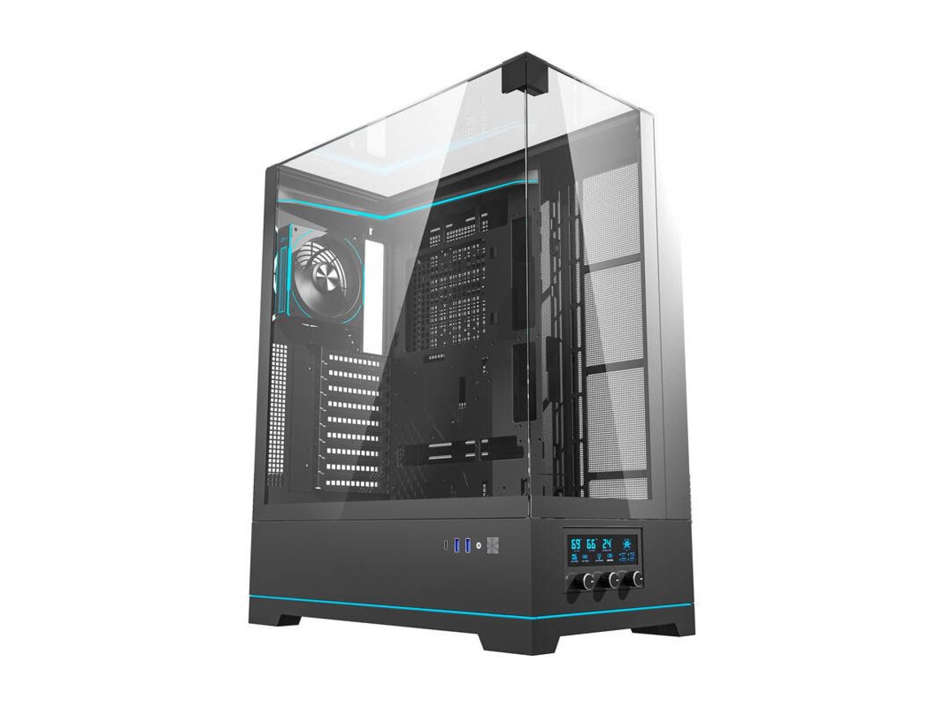 Darkflash DY450L PRO computer case (black) + 1 fan