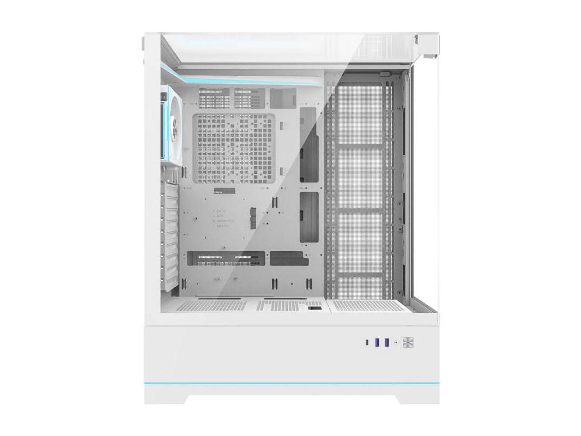Gabinete para computador Darkflash DY450L PRO (branco) + 1 ventoinha