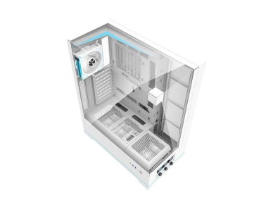 Gabinete para computador Darkflash DY450L PRO (branco) + 1 ventoinha