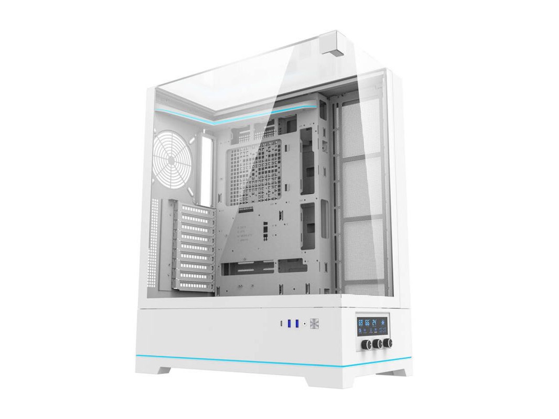 Gabinete para computador Darkflash DY450L sem ventoinhas (branco)