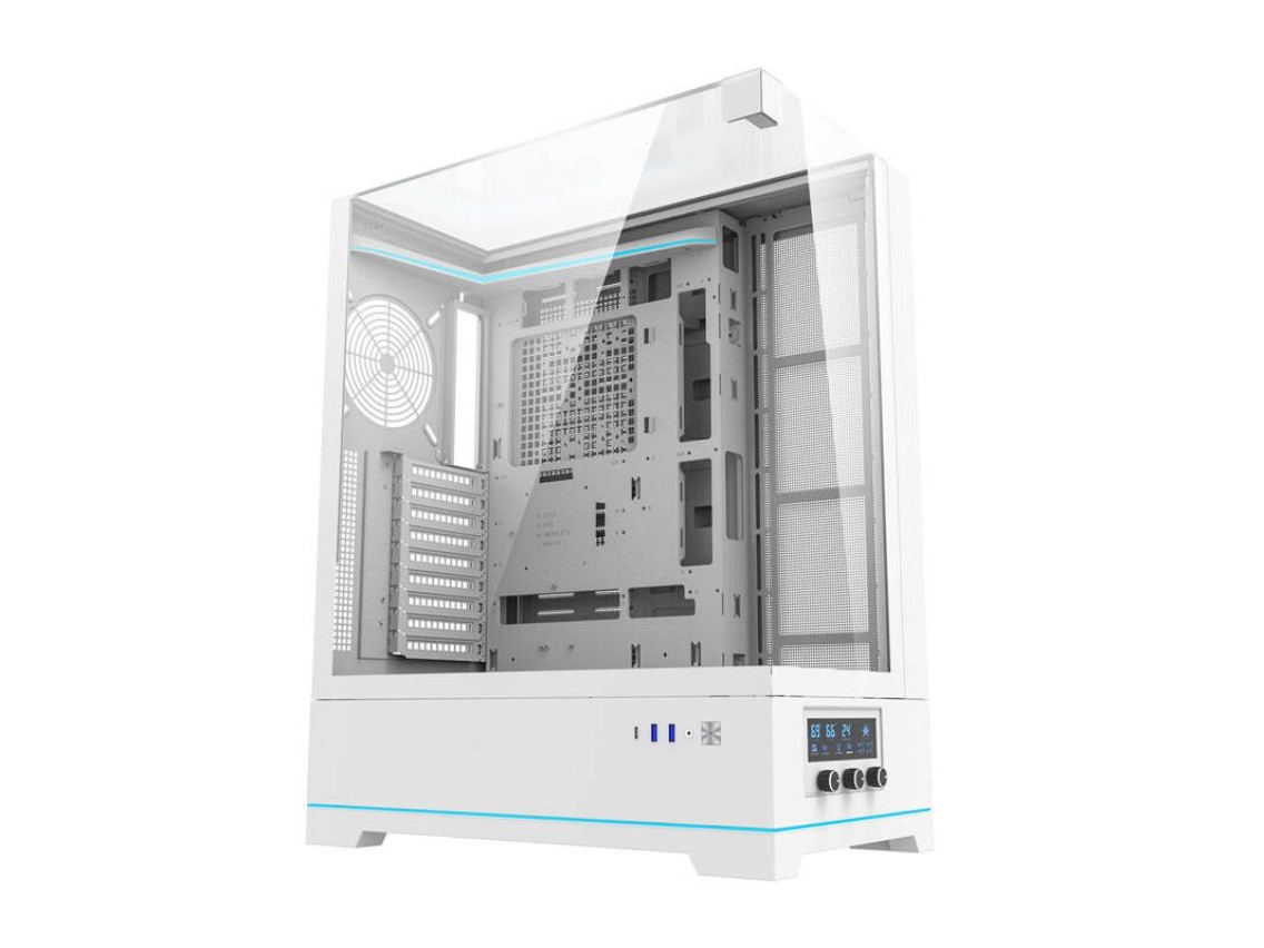 Gabinete para computador Darkflash DY450L sem ventoinhas (branco)