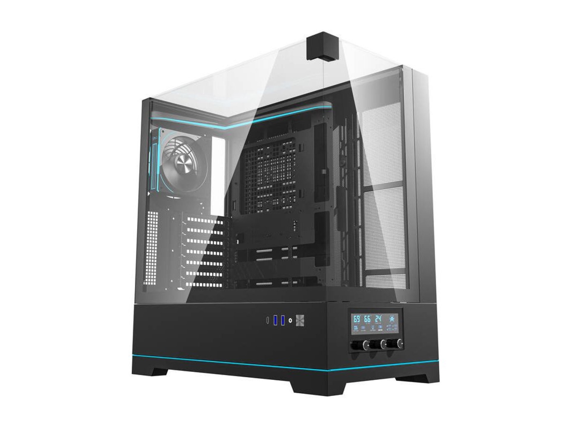 Gabinete para computador Darkflash DY450 ??PRO (preto) + 1 ventoinha
