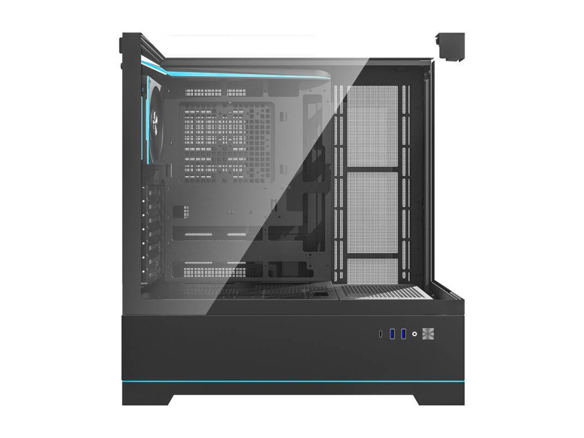 Gabinete para computador Darkflash DY450 ??PRO (preto) + 1 ventoinha