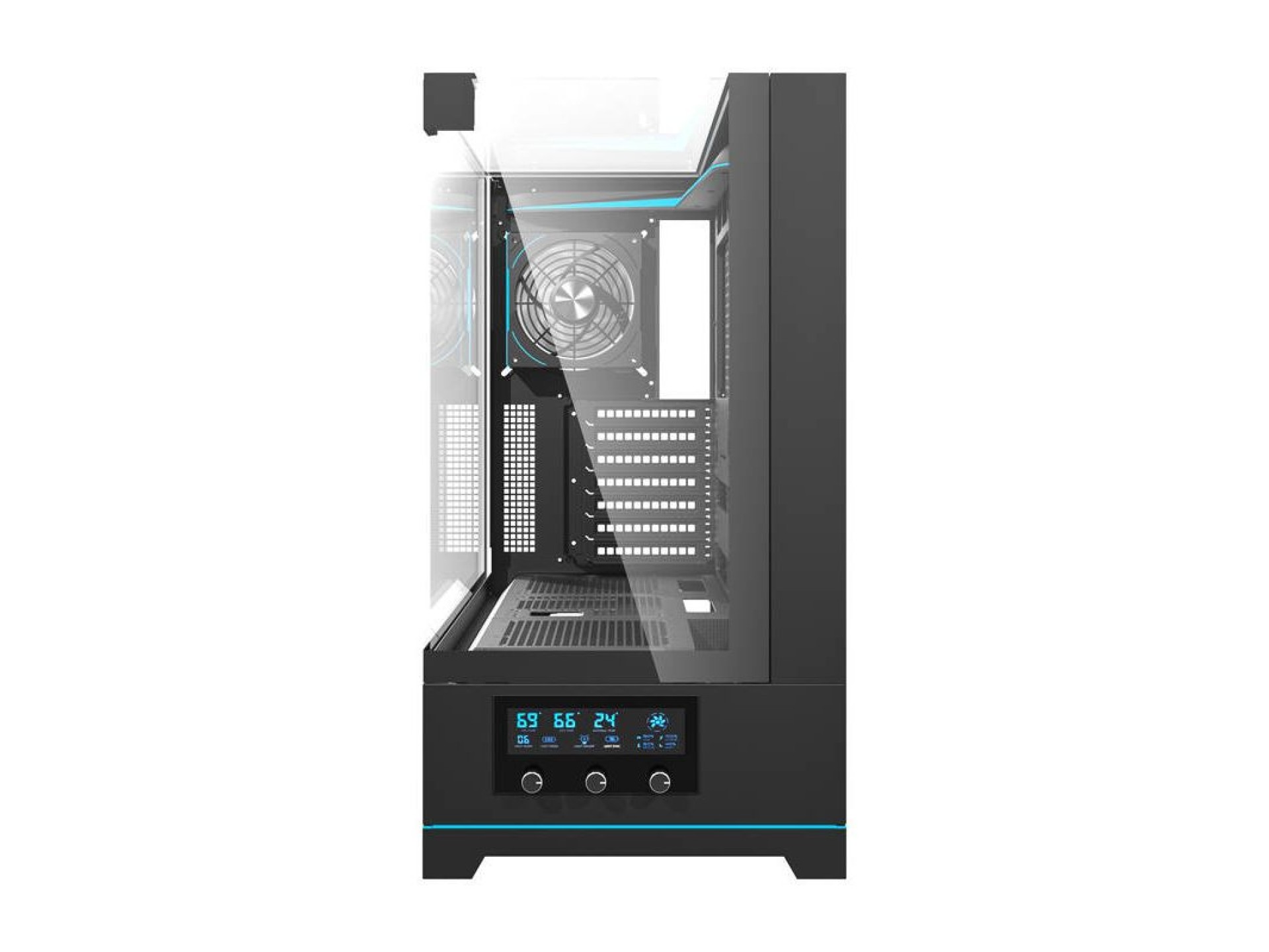 Gabinete para computador Darkflash DY450 ??PRO (preto) + 1 ventoinha