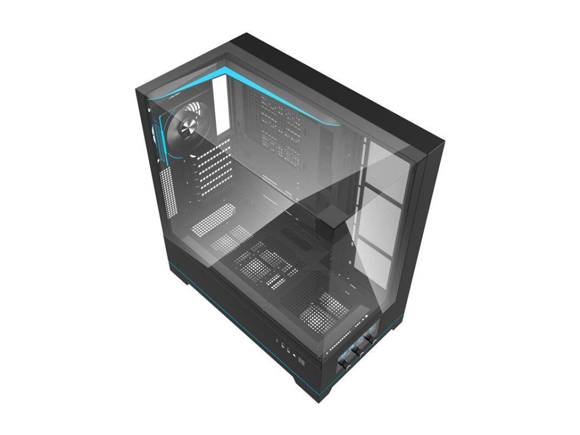 Gabinete para computador Darkflash DY450 ??PRO (preto) + 1 ventoinha