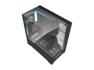 Gabinete para computador Darkflash DY450 ??PRO (preto) + 1 ventoinha