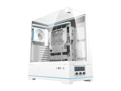 Gabinete para computador Darkflash DY450 ??PRO (branco) + 1 ventoinha