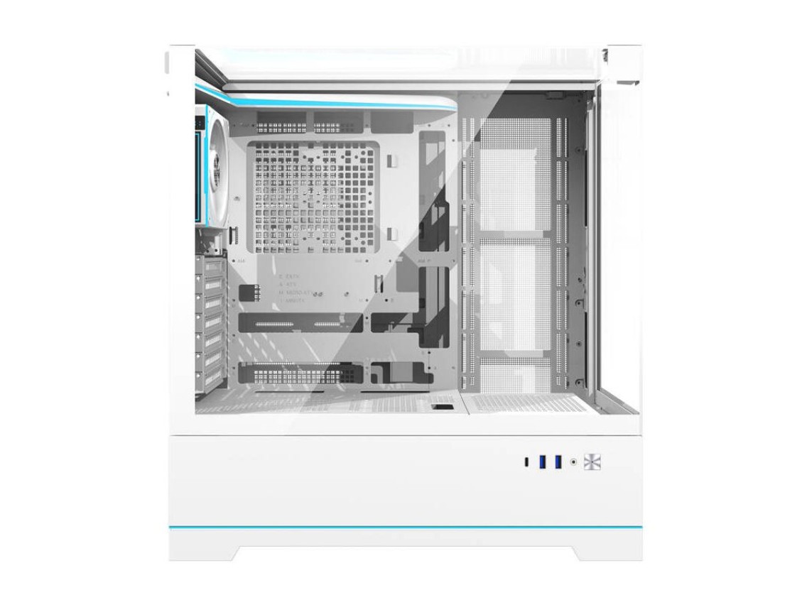 Darkflash DY450 PRO computer case (white) + 1 fan