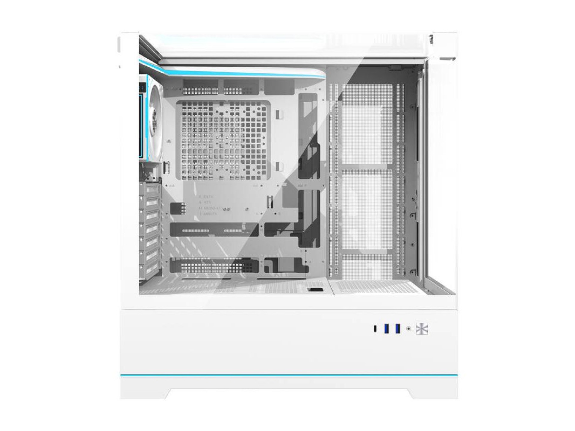 Darkflash DY450 PRO computer case (white) + 1 fan