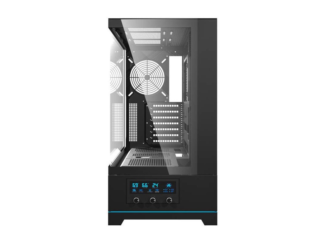Gabinete para computador Darkflash DY451 sem ventoinhas (preto)