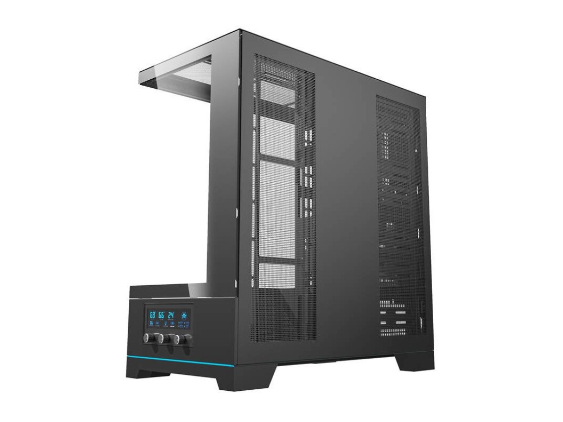 Gabinete para computador Darkflash DY451 sem ventoinhas (preto)