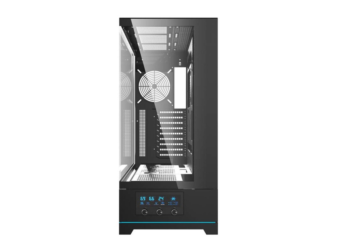 Gabinete para computador Darkflash DY451 sem ventoinhas (preto)